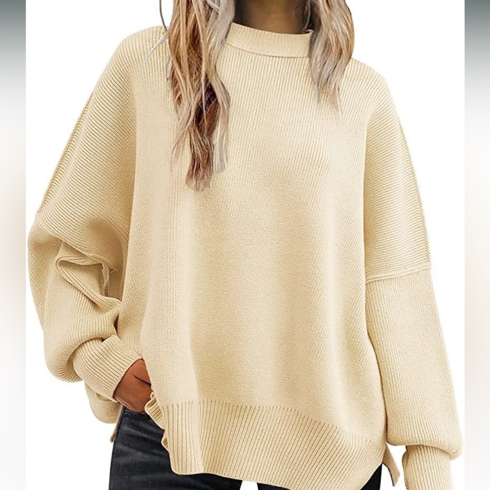Amazon Cream Oversized Sweater